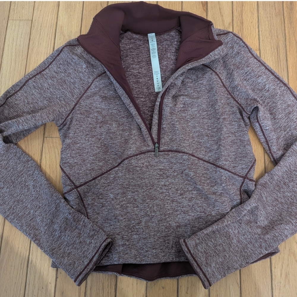 Lululemon Athletica Burgundy Half-Zip Jacket